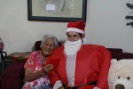 G'ma and Santa. She must have been a good girl this year!