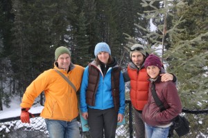 Hanging out at Maligne Canyon