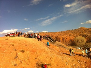 A Pinzgauer heading up Potato Salad Hill.